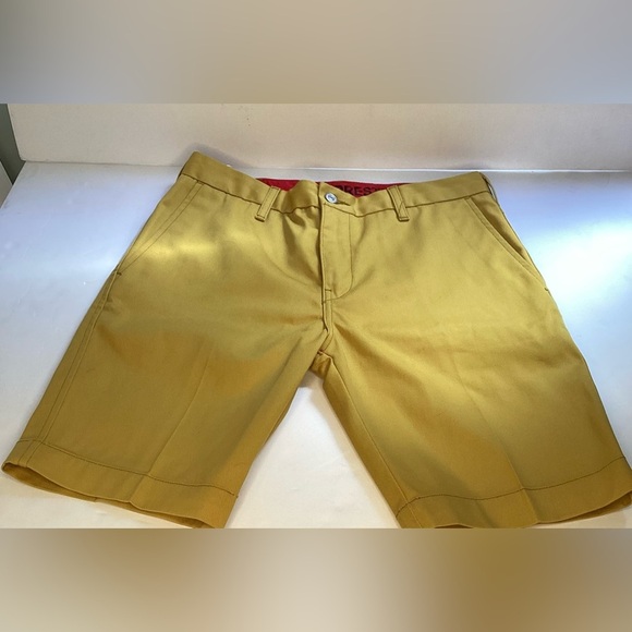 Levi Strauss’s Sta-Press mustard unisex shorts.  30 waist - Picture 3 of 11